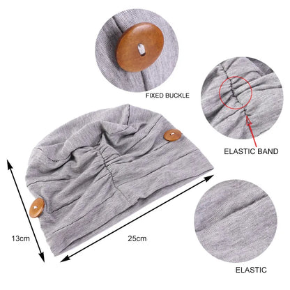 New Womens Soft Muslim Comfy Chemo Cap Sleep Turban Hat Liner for Cancer Hair Loss Cotton Headwear Head wrap Hair accessories
