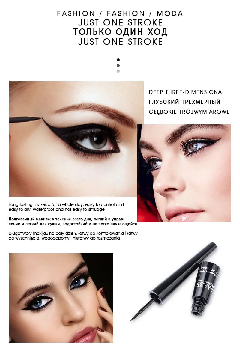 IMAGIC 1PCS  Pro Eyeliner Waterproof Liquid Type Makeup Eye Liner Nature Long Lasting For Women Beauty Cosmetics