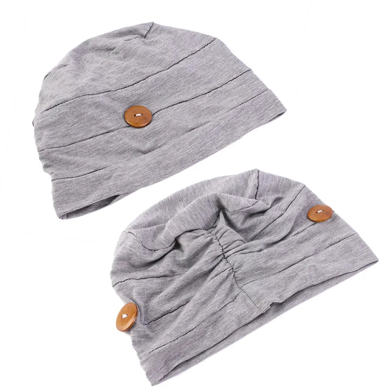 New Womens Soft Muslim Comfy Chemo Cap Sleep Turban Hat Liner for Cancer Hair Loss Cotton Headwear Head wrap Hair accessories