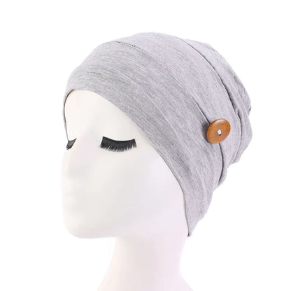 New Womens Soft Muslim Comfy Chemo Cap Sleep Turban Hat Liner for Cancer Hair Loss Cotton Headwear Head wrap Hair accessories